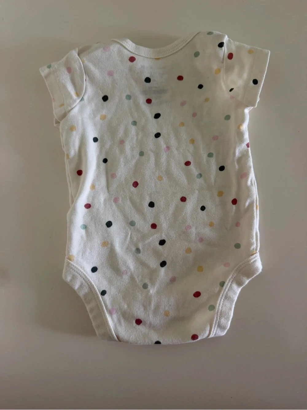 White Polka Dot Baby One-Piece Bodysuit